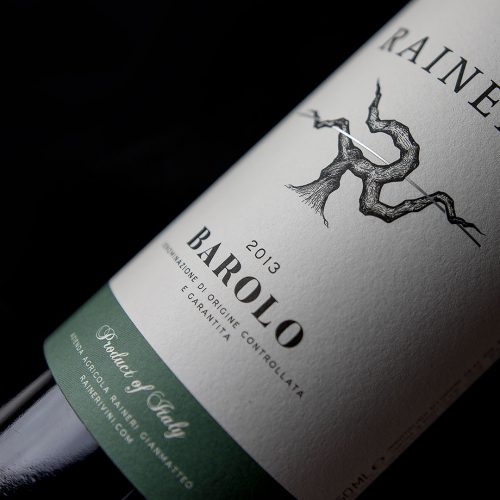 Grafica etichetta vino Barolo Raineri